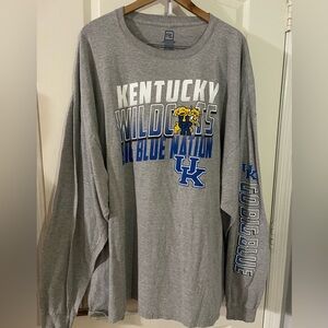 Pro Edge Gray Kentucky Wildcats Long Sleeve Tee